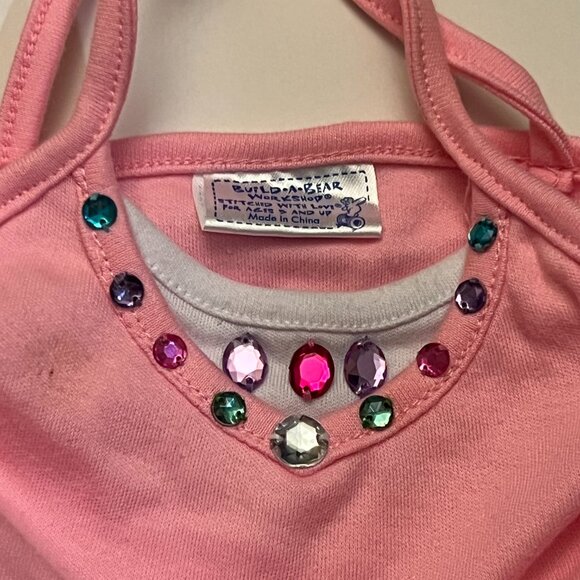 Build-A-Bear Pink Rhinestone Outfit Clothes and Shoes Y2K - Picture 2 of 4